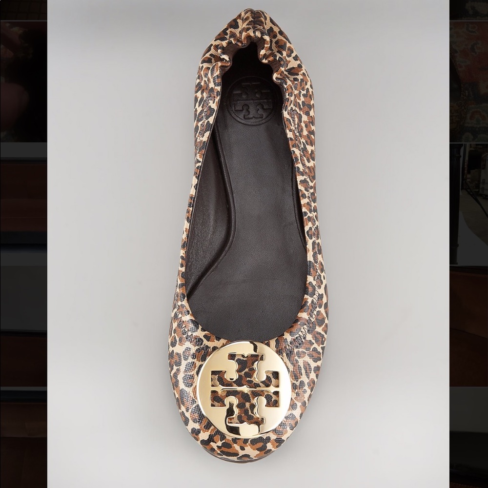 NEW Tory Burch Leopard Reva Flats 8.5